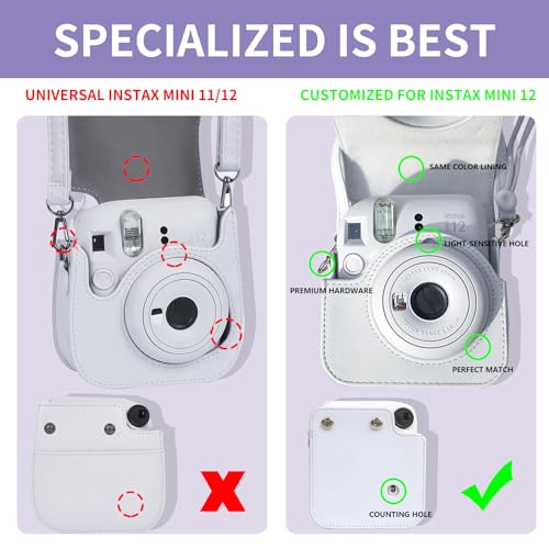 Funda para cámara Fujifilm Instax Mini 12 Azul Pastel miniatura 5