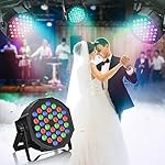 Rechargeable Stage Par Lights U`King RGB 36 LED Uplights Battery Powered with RGB 36W DJ Uplights Sound Activated Remote Control for Wedding DJ Disco Events Halloween Church Live Party- 8 Pack - Image 2