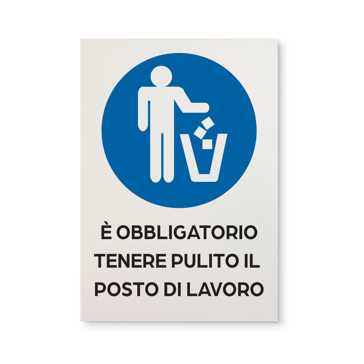 Cartelli ISO 7010 con messaggio orizzontale - È obbligatorio lavarsi le mani - M011