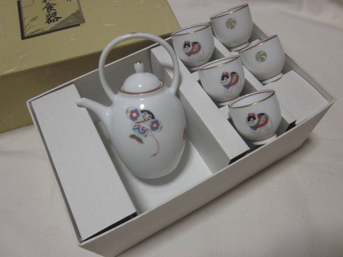 乃りたけ　和食器セット Amazon.co.jp: □ノリタケ□乃りたけ□酒器 揃え□お猪口 ＆ 徳利 5客