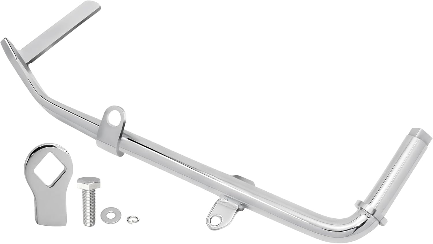 Extended Anti Tip Kickstand for Harley Davidson Road Glide Road King Street Glide CVO Street Glide 2007-2024 Models, Chrome
