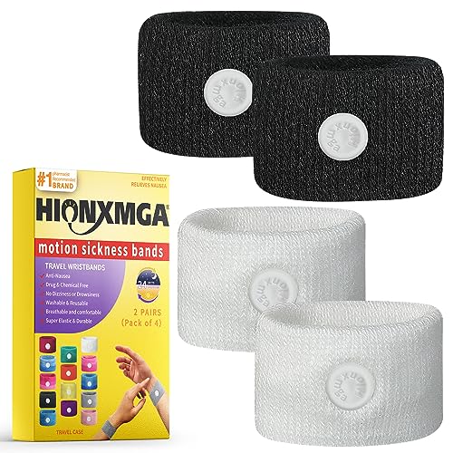 Pulseras de náuseas y náuseas para el alivio natural de las náuseas matutinas, mareos, ansiedad, mareo por movimiento
