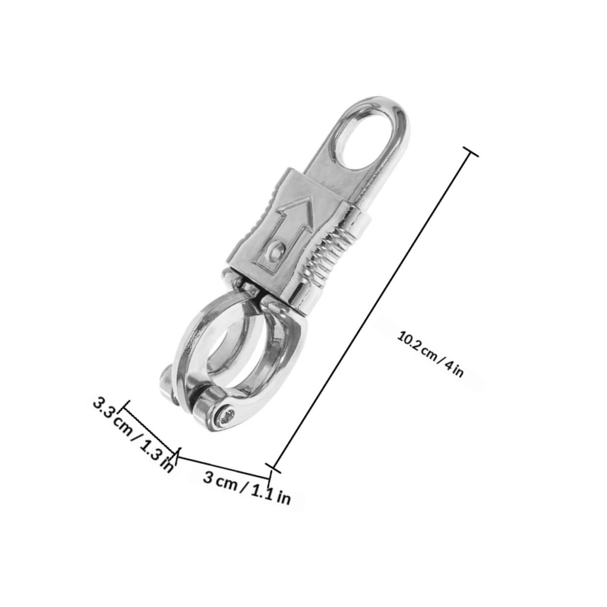 ifundom Gancio Equestre a Sgancio Rapido in Lega di Zinco, Set 3 Pezzi con Molla, Clip di Metallo per Finimenti Cavalli e Accessori Equitazione, per Sport All’aria Aperta e Attrezzature