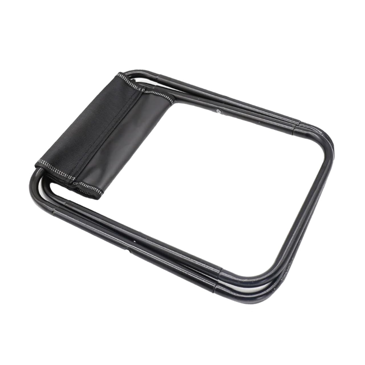 PRETYZOOM Portable Folding Stool Outdoor Chairs Chairs Camping Stool Camping Supplies Black Canvas