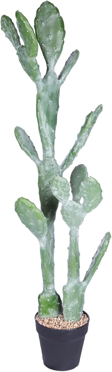 Artificial Cactus 3ft?36"? Tall Fake Big Cactus Plants Faux Cacti Saguaro with Planter for Indoor Outdoor Home Office Shop Garden Decoration Cactus-36"