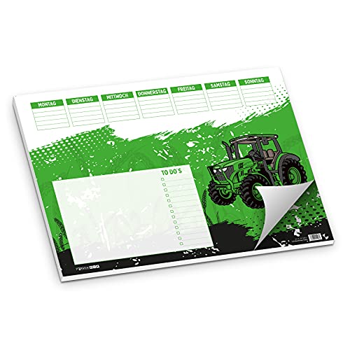 itenga Schreibtischunterlage Traktor für Kinder Schüler...