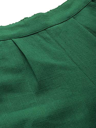 Image of Jaipur Kurti Women's Pleat-Front Regular Pants