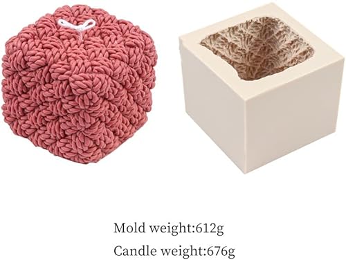 Miniatura 3 de Verceco Molde de silicona para velas de silicona 3D Magic Bubble Cube Molde de jabón para bricolaje de resina de chocolate, molde de mousse paquete
