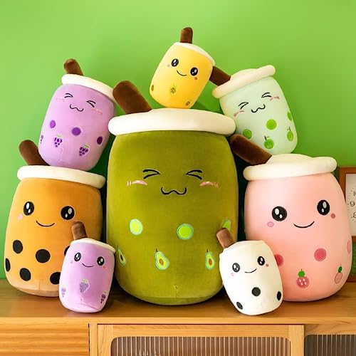 shownicer Plüschtier Boba Tea Kuscheltier Stofftier Kawaii Bubble Tea Plüsch, Plüschkissen Spielzeug, Milchtee Teetasse Kissen Puppe Wurfkissen, Schmusetier Geschenk für Kinder Mädchen Jungen