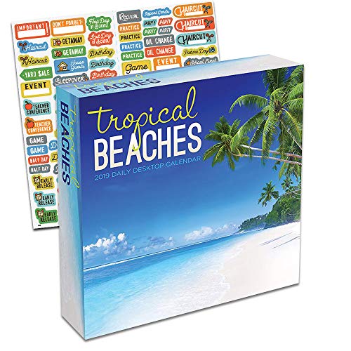 Calendrier de bureau de plage tropicale 2019, boîte de luxe – Page par jour 2019 Tropical Beach Calendrier de bureau quotidien avec 100 autocollants de calendrier (décoration de bureau et cadeaux) Calendrier de bureau de plage tropicale 2019, boîte de luxe – Page par jour 2019 Tropical Beach Calendrier de bureau quotidien avec 100 autocollants de calendrier (décoration de bureau et cadeaux)
