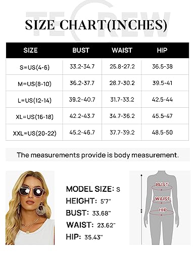 Tecrew Women's Summer Sleeveless Crew Neck Tank Tops Casual Basic T Shirts Blouse White #TOP6