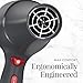 Remington Max Comfort Hair Dryer, Tourmaline, Ionic, & Ceramic Technology, Gray D3200