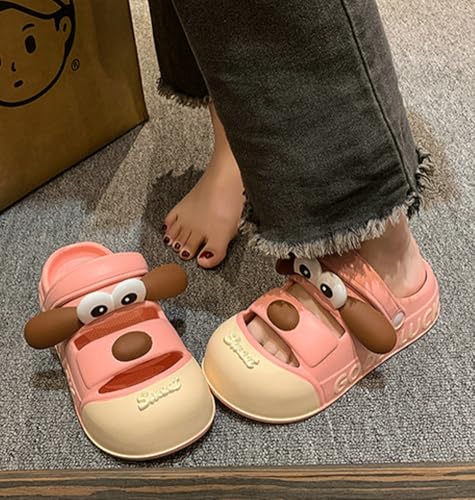 Women’s Cute Cartoon Dog Platform Clogs Non Slip EVA Outdoor Beach Pool Slide Summer Sandals Home Slippers Garden Shoes3