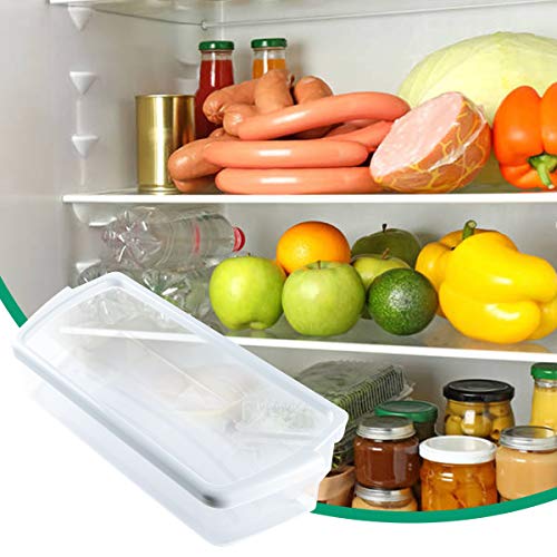 image for Funmit W10321304 Clear Plastic with White Frame Refrigerator Cantileve