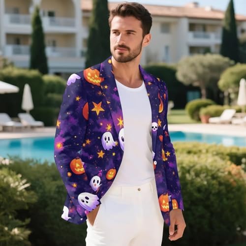 Men's Suit Blazer Slim Fit Business Casual Men Suit Sport Coat One Button Travel Blazer Lightweight Suit Jacket4