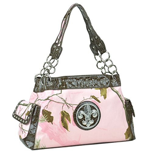 Camouflage Rhinestone Hobo Purses Western Style Handbag Woman Shoulder Bags
