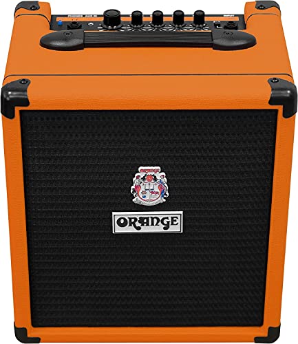 Orange Crush Bass 25 Guitar Combo Amp Bundle with 10ft Orange Woven Instrument Cable and Liquid Audio Polishing Cloth 1x8” 25 Watts, 3 Band EQ & Integrated Chromatic Tuner - Image 4