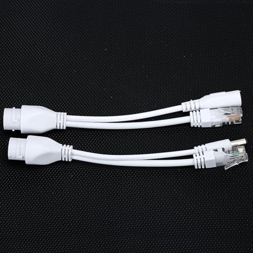 12V POE Splitter IEEE 802.3af Adaptador DC 12V Injector para cámaras IP y puntos de acceso sin PoE (Blanco) miniatura 2