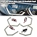 X AUTOHAUX 4pcs 132mm and 138mm White Light LED Headlight Angel Eyes Retrofit Kit with Relay Wiring CCFL Rings for BMW M3 M4 without Lens