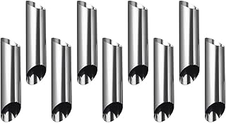 KICHOUSE Cream Tools Molds Stick Canoli Screw Spiral Kitchen Cake for Tube Baking Use Non- Pastry Croissant Making Danish Pancake Forms Non-stick Mould Tubes Silver Bread Tool Diy