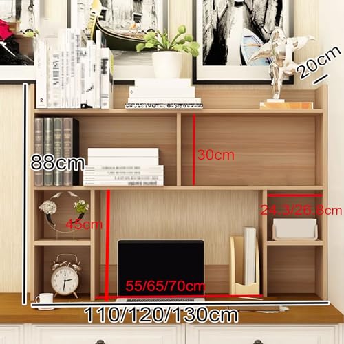 Étagère de bureau en bois compacte pour optimiser un petit espace de comptoir - 2