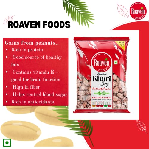 Image of ROAVEN ROASTED PEANUT | KHARI SING | GROUNDNUTS | SALTED SING | Traditionally Prepared | Gluten Free | Rich in Protien | Unpolished (80 GRAMS)