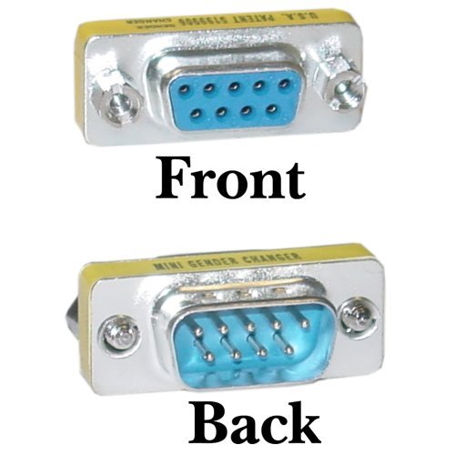 Offex Wholesale Serial Mini Coupler, DB9 Male to DB9 Female