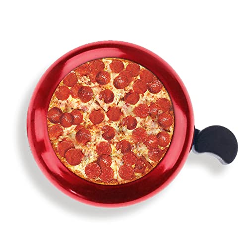 WIRESTER Red Aluminum Round Bike Bell, Classic Ring Bicycle Bell,