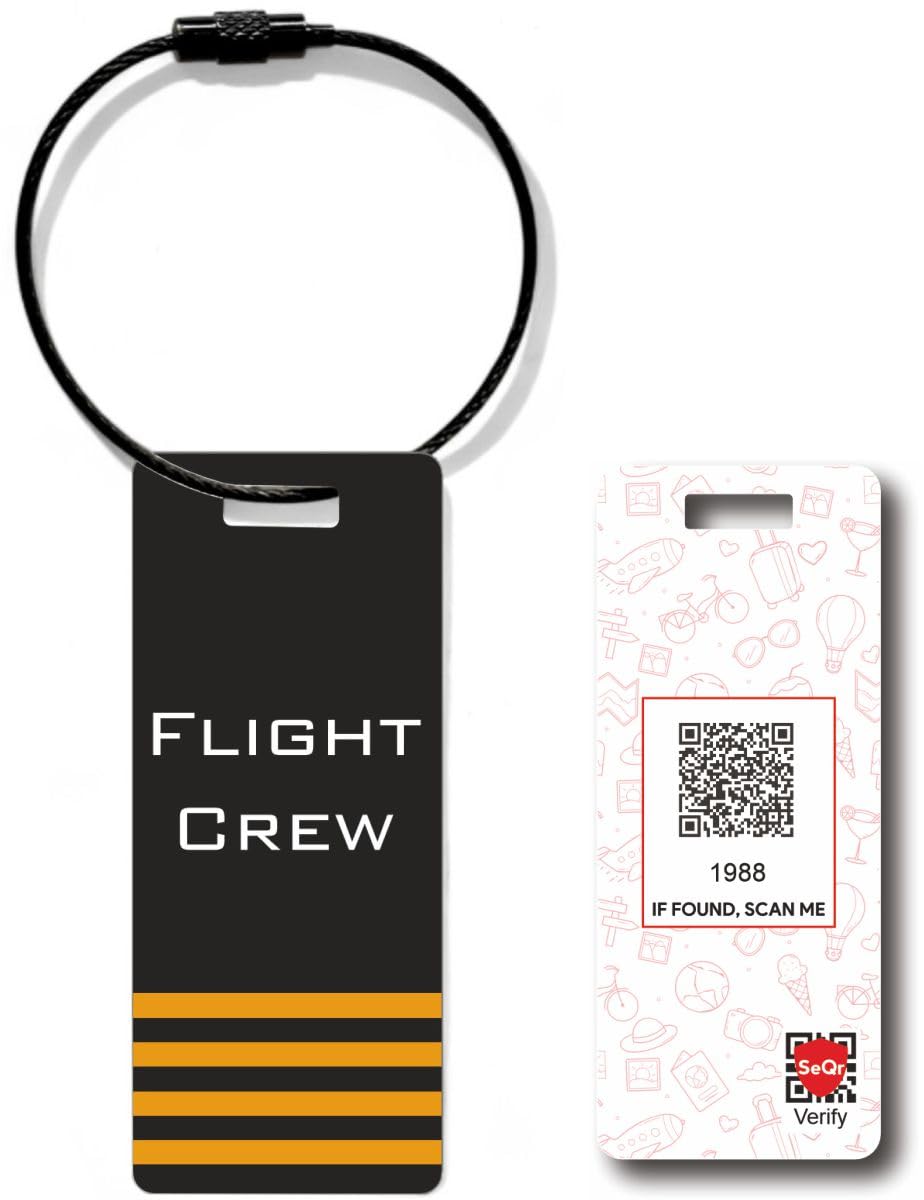 seqr Airline Luggage Tags for Travel | Durable Waterproof Suitcase Bag Tags with Lost and Found Service| Personalized Travel Accessories for Airline Crew and Travelers|Made for Indian Airlines-picture-40