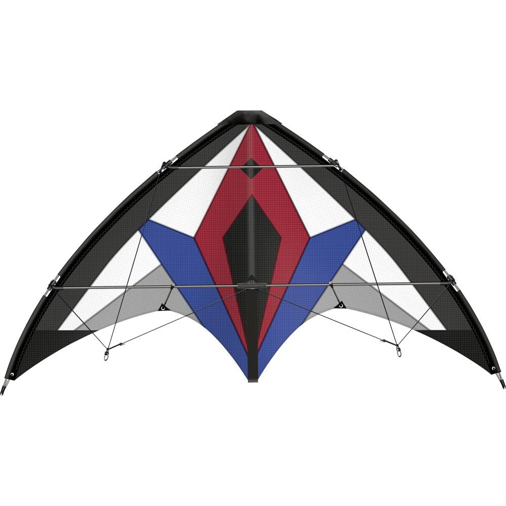 Günther Flugspiele Flexus 150 GX 1041 Sports Kite Air Sport Kite Made of Tear-Resistant Ripstop Polyester, Approx. 150 x 65 cm, for Children from 12 Years, Includes 36 kp Polyester Cords 2 x 35 m