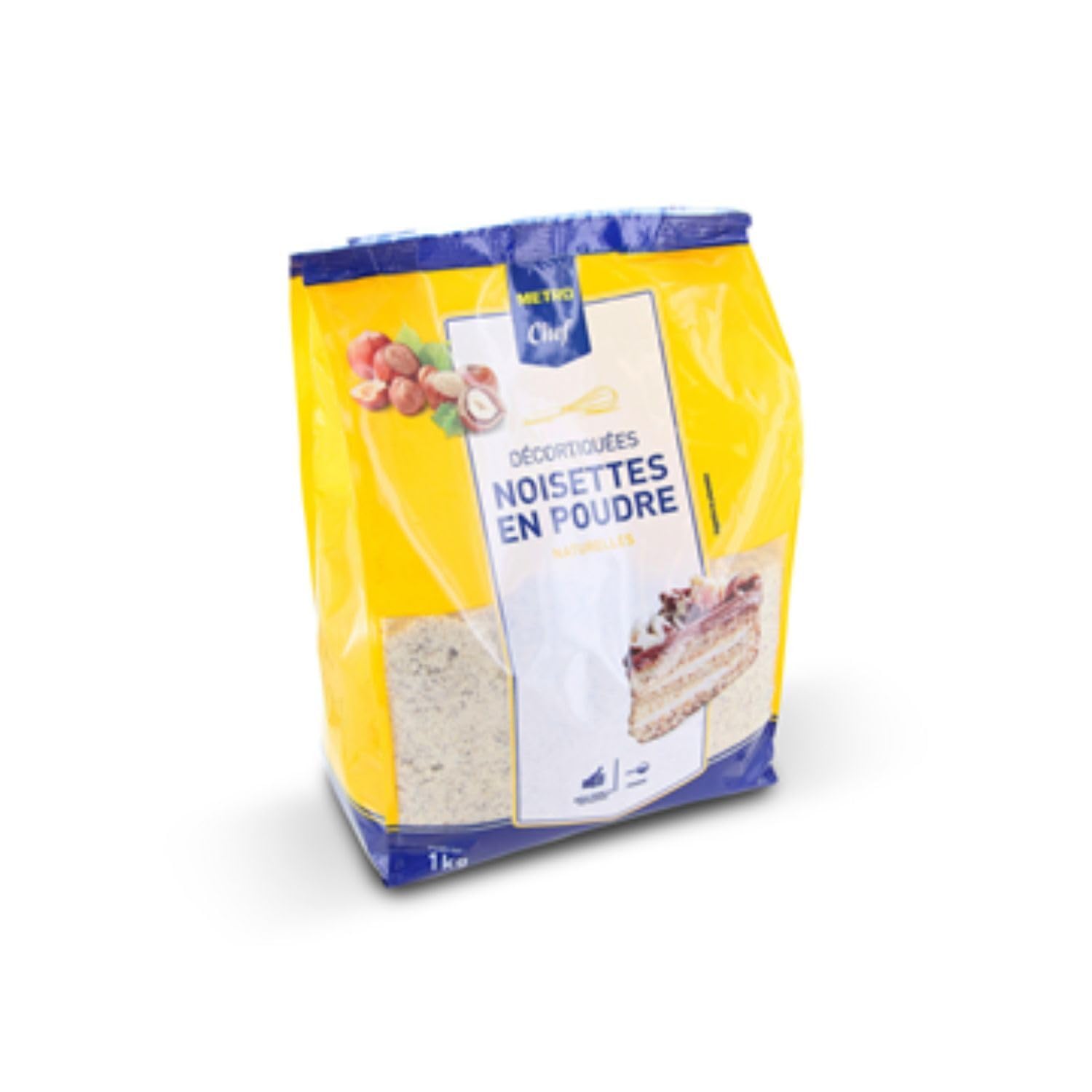 METRO Chef Poudre de noisette naturelle 1 kg x2