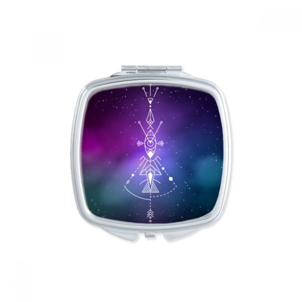 Miroir compact motif totem universel, une idée de petit cadeau mignon