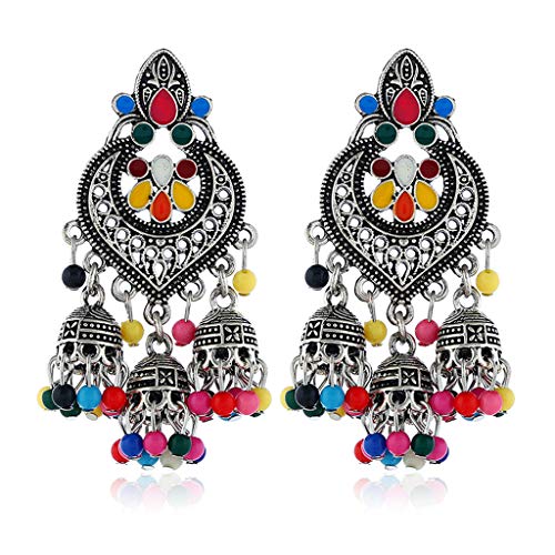 Preisvergleich Produktbild Keahup Ohrhänger indischer Stil Bollywood Kundan Jhumka Jhumki 5#