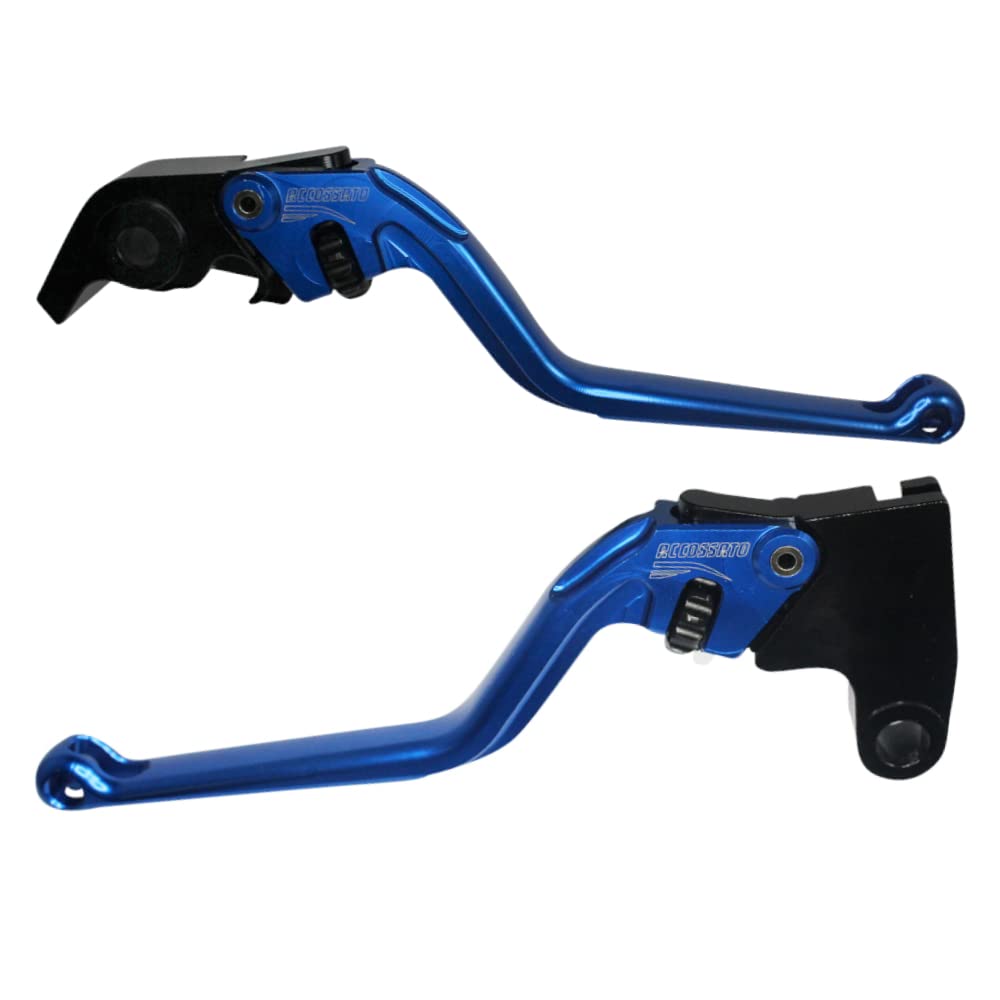 Palancas azules Accossato de embrague y freno para moto Triumph Thruxton R 900 CC