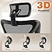 GABRYLLY Ergonomic Office Chair with Adjustable Lumbar Support, 3D Armrests & Headrest, 135° Reclining Chair with Footrest & Large Steel Base,300LBS Swivel Desk Chair(GYMN01)