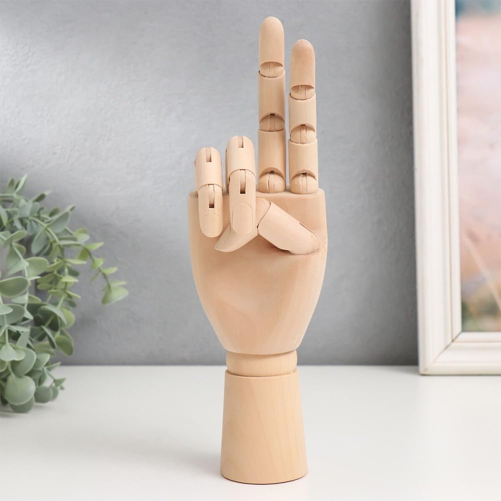 Angoily Main Articulée En Bois Modèle Pour Dessin Main De Mannequin