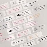 50 Pack Custom Satin Labels for Clothing | Personalized 2x6cm Washable Sewing Tags | Small Business & DIY Craft Supplies