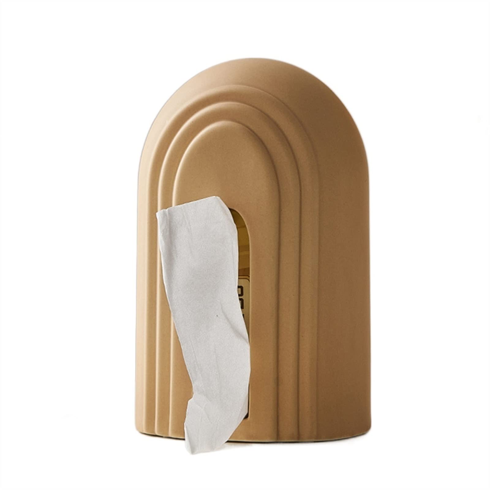 Portafazzoletti Multifunzionale Scatola di tessuto in ceramica Moderna semplice for la casa Soggiorno Tavolo da pranzo Tavolo da tè Scatola di immagazzinaggio con cassetto di carta decorativo Organizz