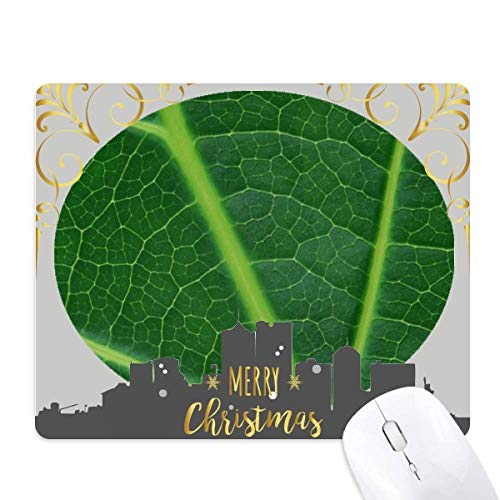 Tapis de souris en caoutchouc vert foncé pour embellir votre bureau la nuit de Noël