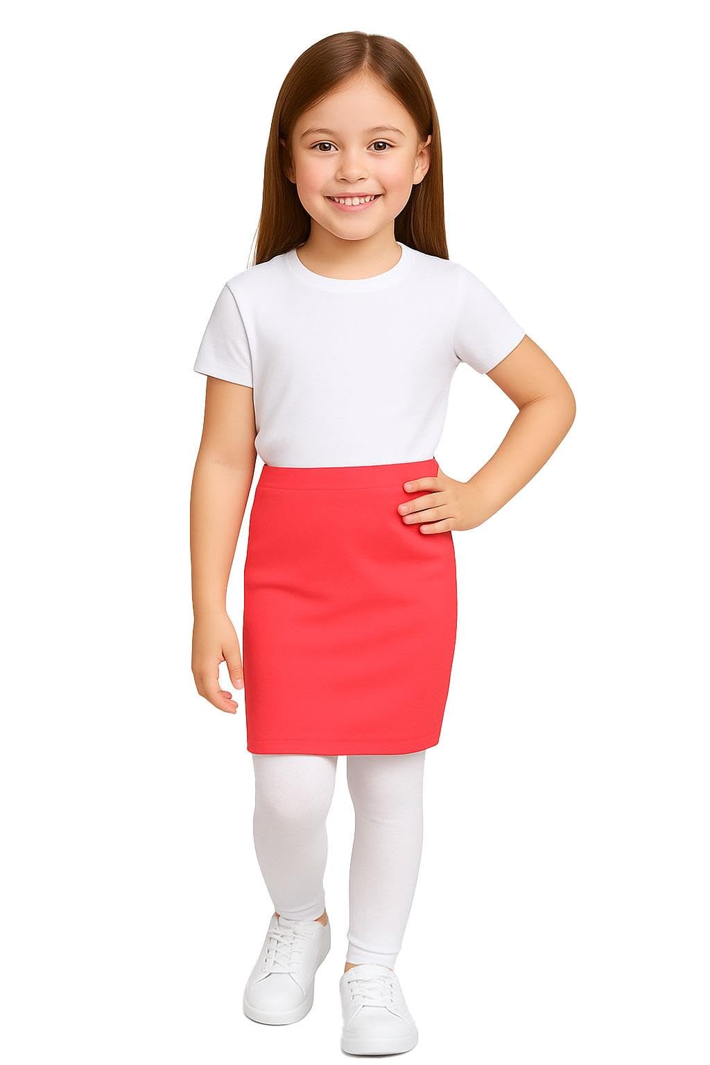 A2Z Kids Girls Pencil Skirt Soft Stretch School Casual Fashion Bottom
