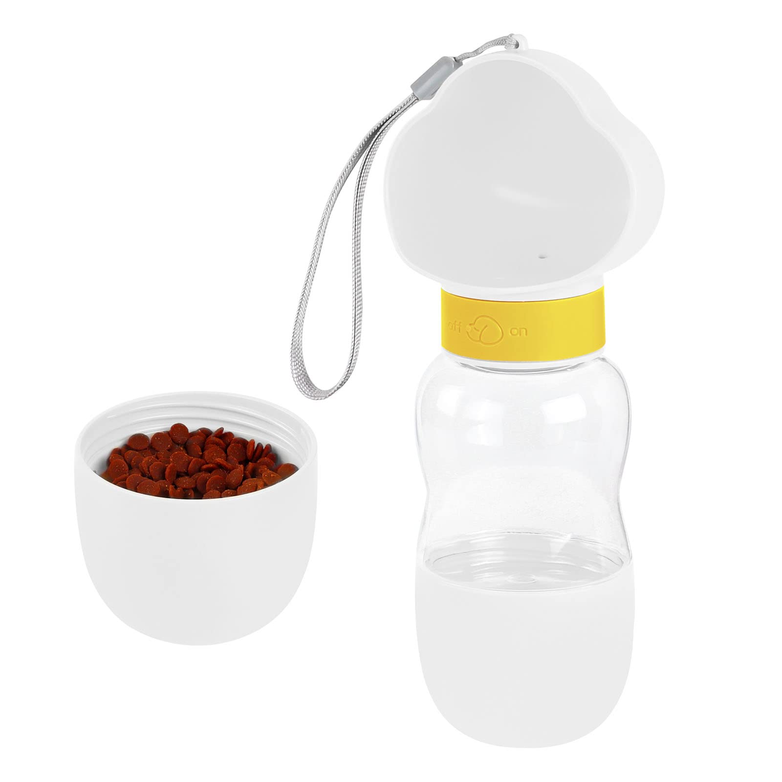 Startseating Dog Water Bottle With Food Container In