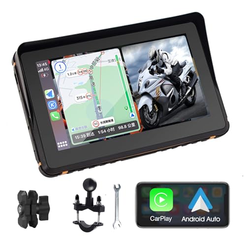 Amazon.co.jp: 7インチ carplay バイク用 carplay ワイヤレス