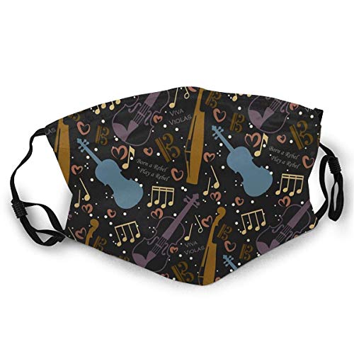 Dust Masks Full Face Mask Dark Rebel Viola Pattern Socks Dust-Proof Sunscreen Turban