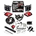 MadJax Alpha Body Kit for Club Car Precedent, Tempo, and Onward Golf Cart | Body Kit with Ultimate Plus Light Kit | Street Style (Red)