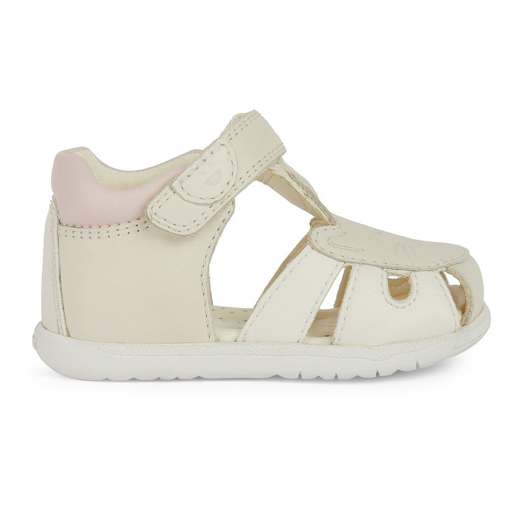 Geox Boy's Girl's B Sandal Macchia Gir, Lt Ivory Lt Rose, 8.5 UK Child