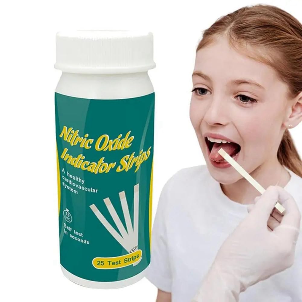 Tiras Reactivas Indicadoras de Óxido Nítrico Prueba Indicadora de Óxido Nítrico Niveles de Nitritos Salivales Resultados Rápidos Óxido Nítrico