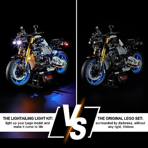 Image of LIGHTAILING Light for Lego- 42159 Yamaha MT-10 SP - Led Lighting Kit Compatible with Lego Building Blocks Model - NOT Included The Model Set