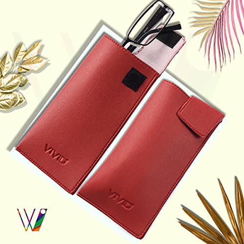 Image of VIVID Unisex Specs Valcro Eyewear Dabbi Artificial Leather Soft Case Cover