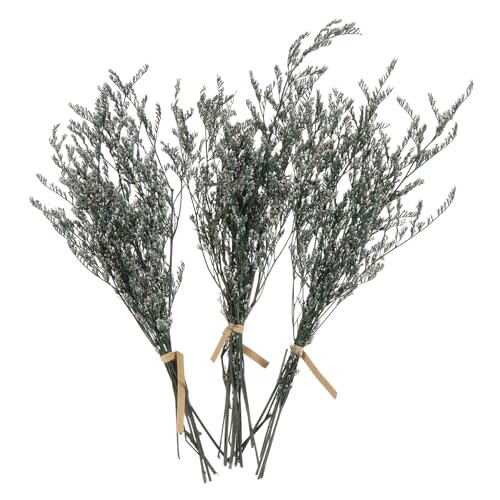 Ramo de flores secas Gypsophila 3 ramos decorativos artificiales