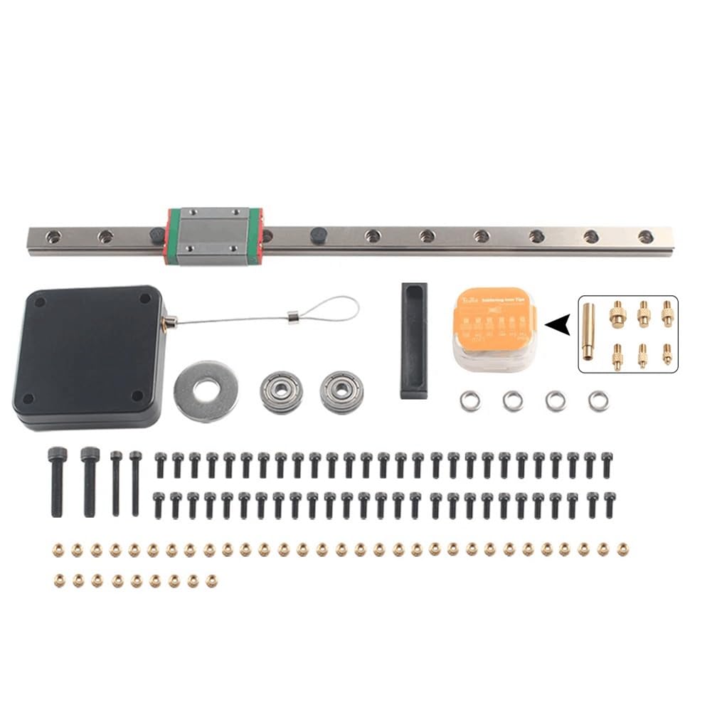 Stealth Kit Heat Set Insert Tool Lötkolben Heat Insert Nut Embedded Kit M2-M8 für 3D-Drucker EU-Stecker